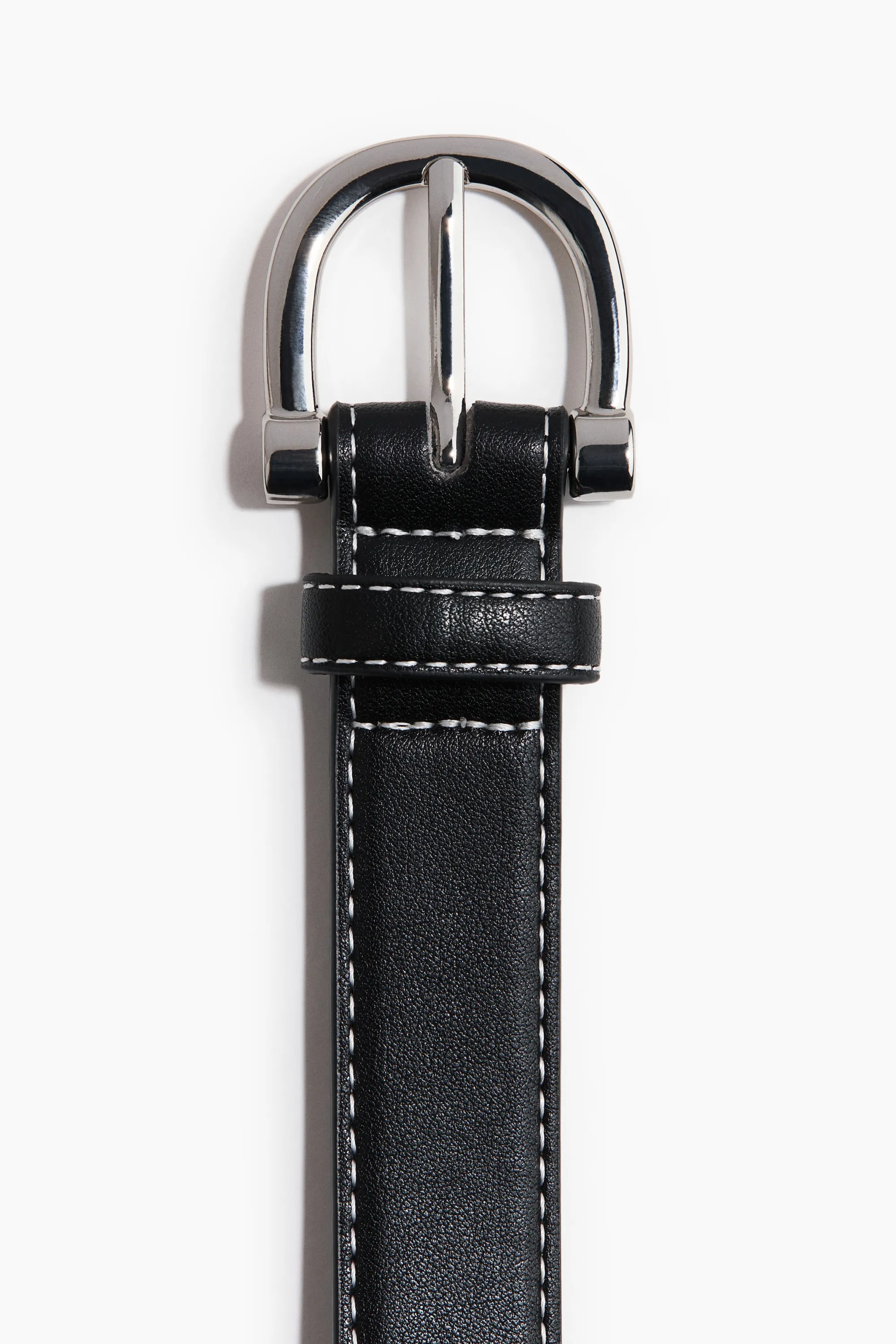Ceinture en tissu enduit - Noir