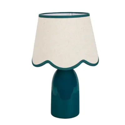 Lampe Romance XL Bleu Canard — photo 1