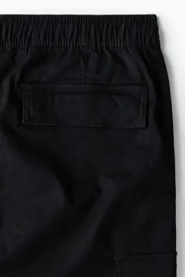Pantalon cargo Slim Fit - Noir — photo 4