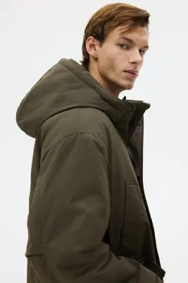 Parka déperlante matelassée - Vert kaki foncé — photo 3