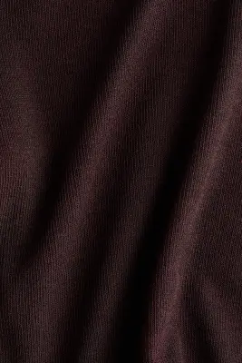 Pantalon évasé en jersey - Marron foncé — photo 3