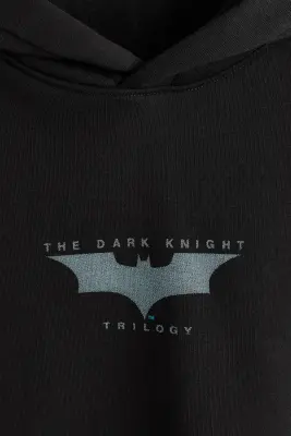 Hoodie Loose Fit - Noir/Batman — photo 4