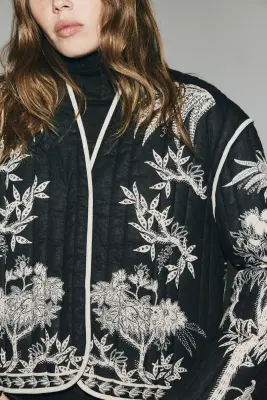 Veste matelassée THERMOLITE® - Noir/motif — photo 1