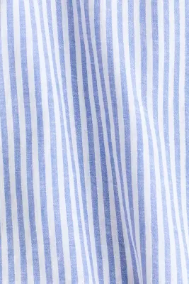 Chemise à manches dolman en lin mélangé - Bleu/rayé — photo 4