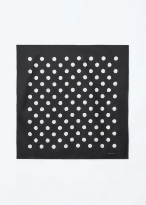 Foulard à imprimé à pois - Noir/Pois blancs — photo 2