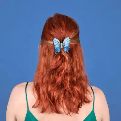 Pince à cheveux Papillon bleu Coucou Suzette — photo 4