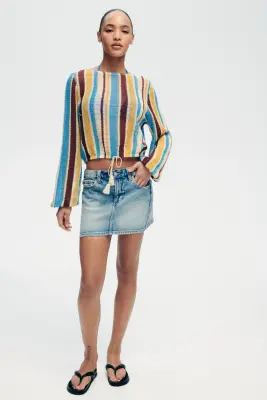 Minijupe - Bleu denim — photo 1