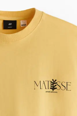T-shirt Oversized Fit - Jaune/Matisse — photo 4