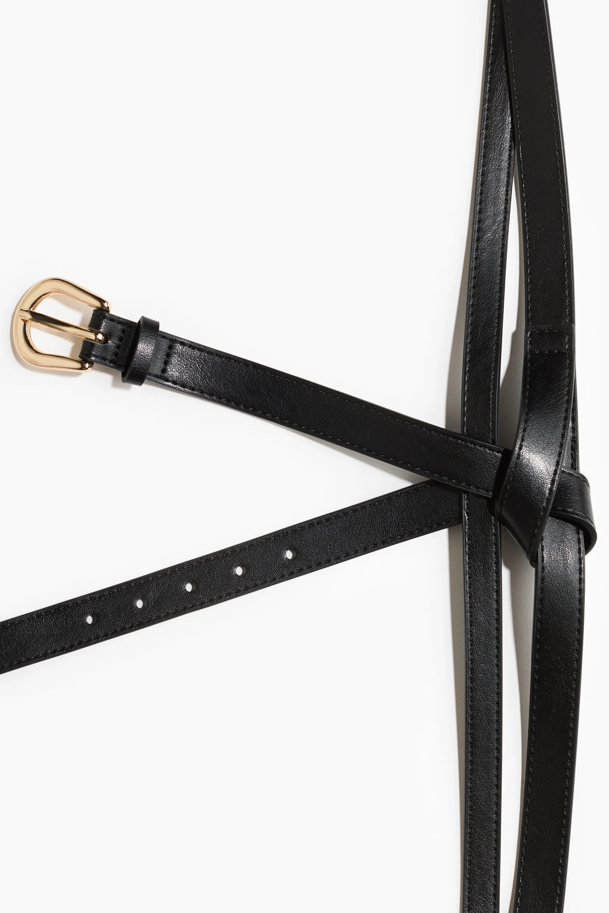 Ceinture d'exception à double bride - Noir