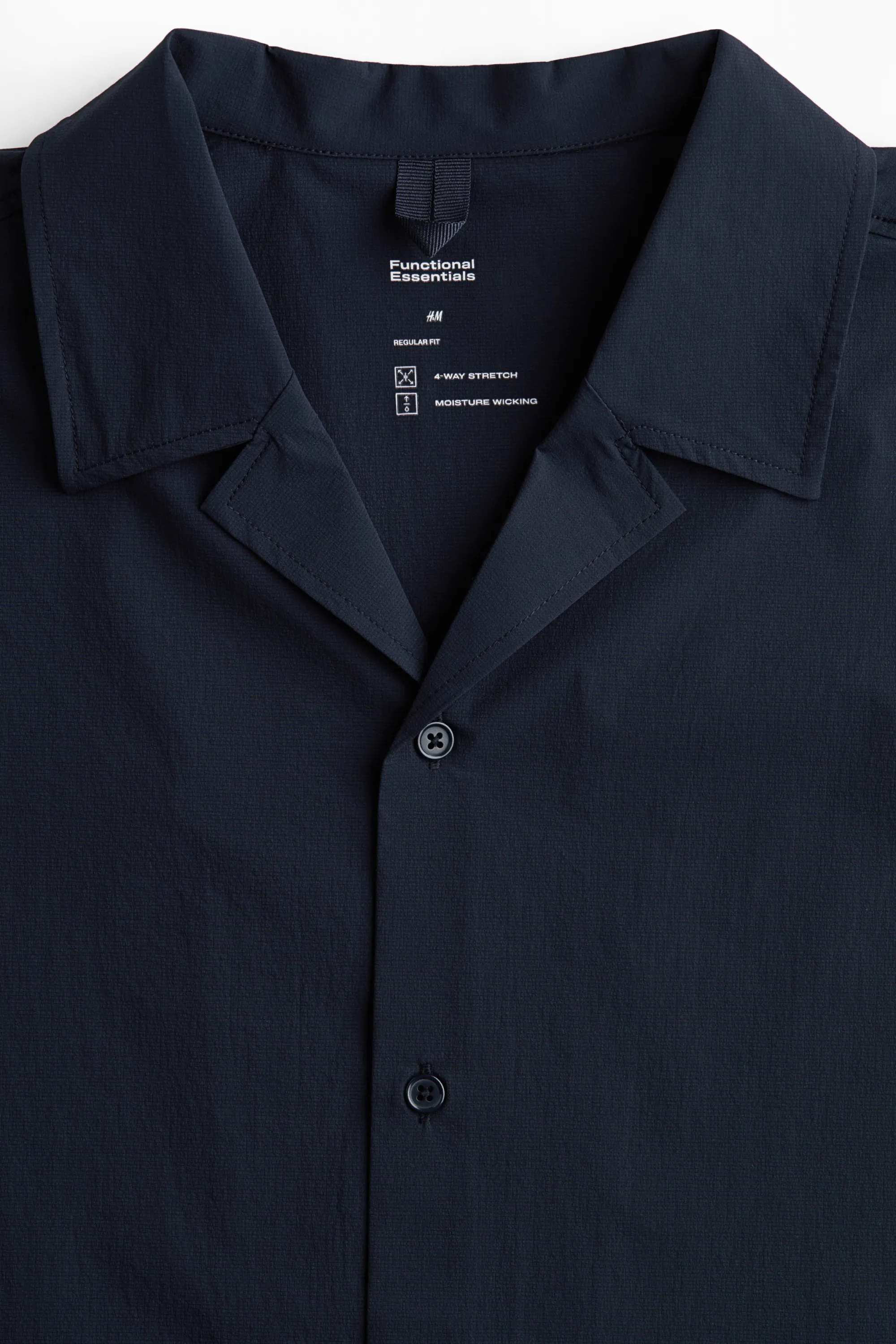 Chemise Four-way Stretch Regular Fit - Bleu marine