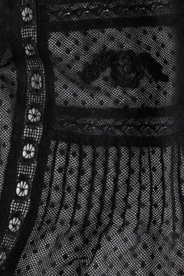 Blouse en mesh plumetis - Noir — photo 5