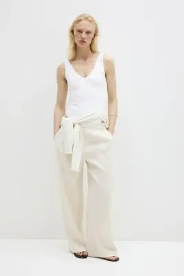Body string sans manches Sculpting - Blanc — photo 2