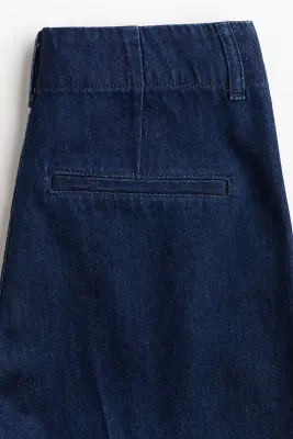 Wide High Jeans - Bleu denim foncé — photo 5