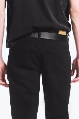 Jean bootcut décontracté taille mi-haute Mercury - Black Rinse - Noir — photo 4