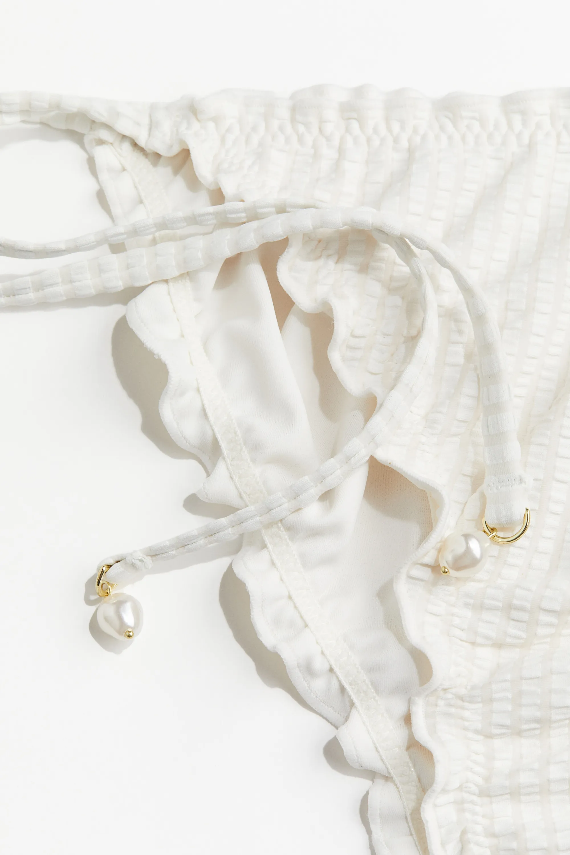 Bas de maillot Tanga à nouer - Blanc