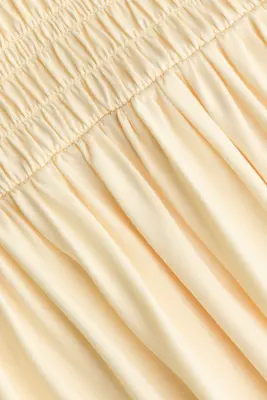 MAMA Robe en jersey smocké - Jaune clair — photo 4