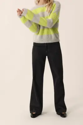 Pull Banelle Gris Chine/Luciole — photo 3