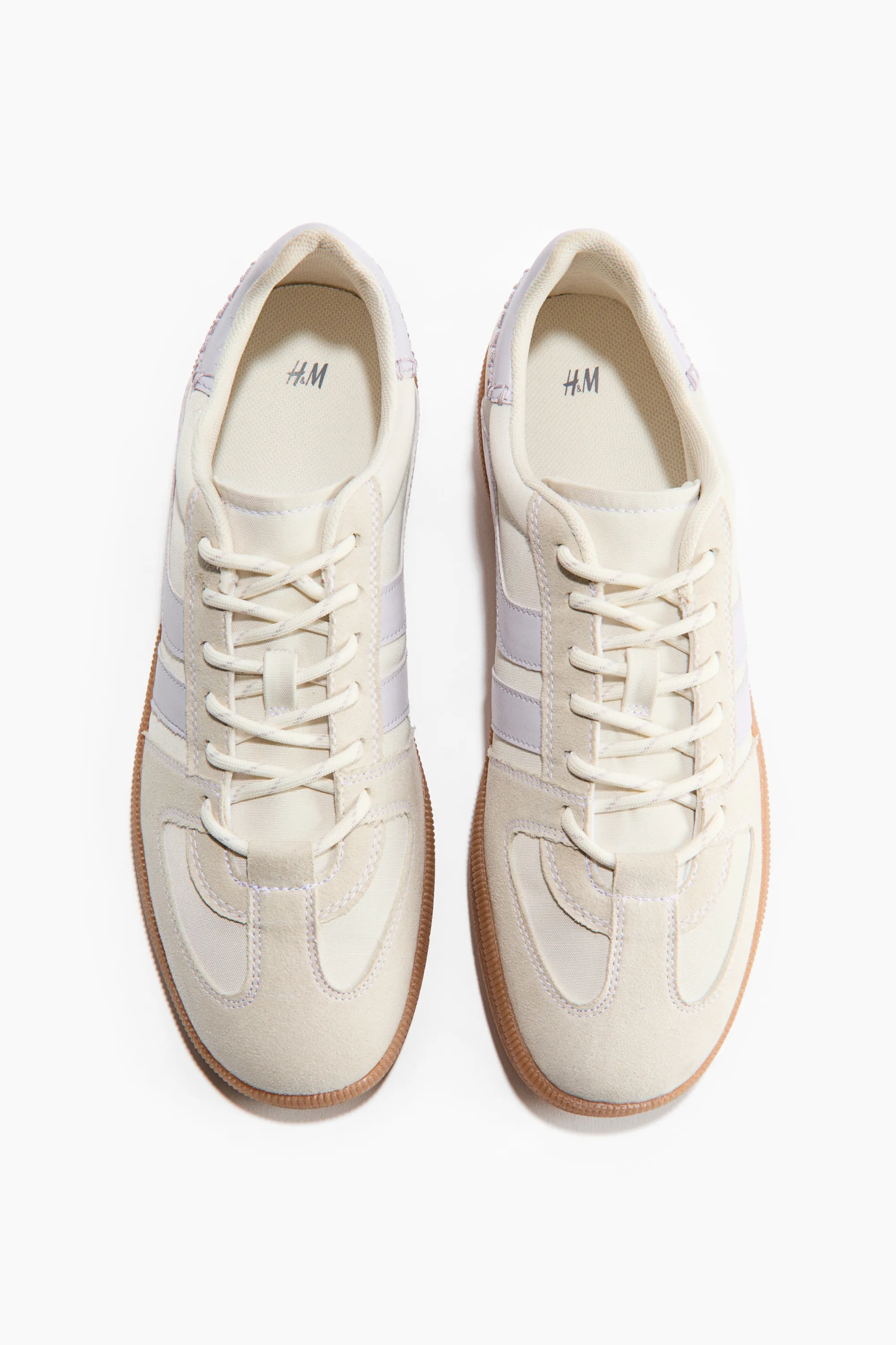 Sneakers - Crème/violet clair