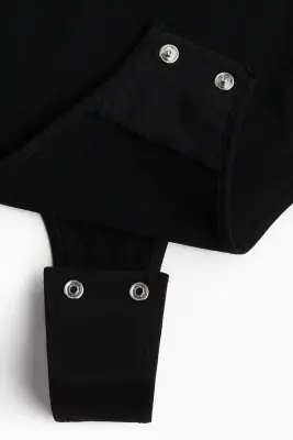 Body string paddé Seamless - Noir — photo 5