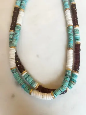 BOHEMIAN RHAPSODIE PARIS Collier Bettina Opale et Turquoise -30% — photo 3