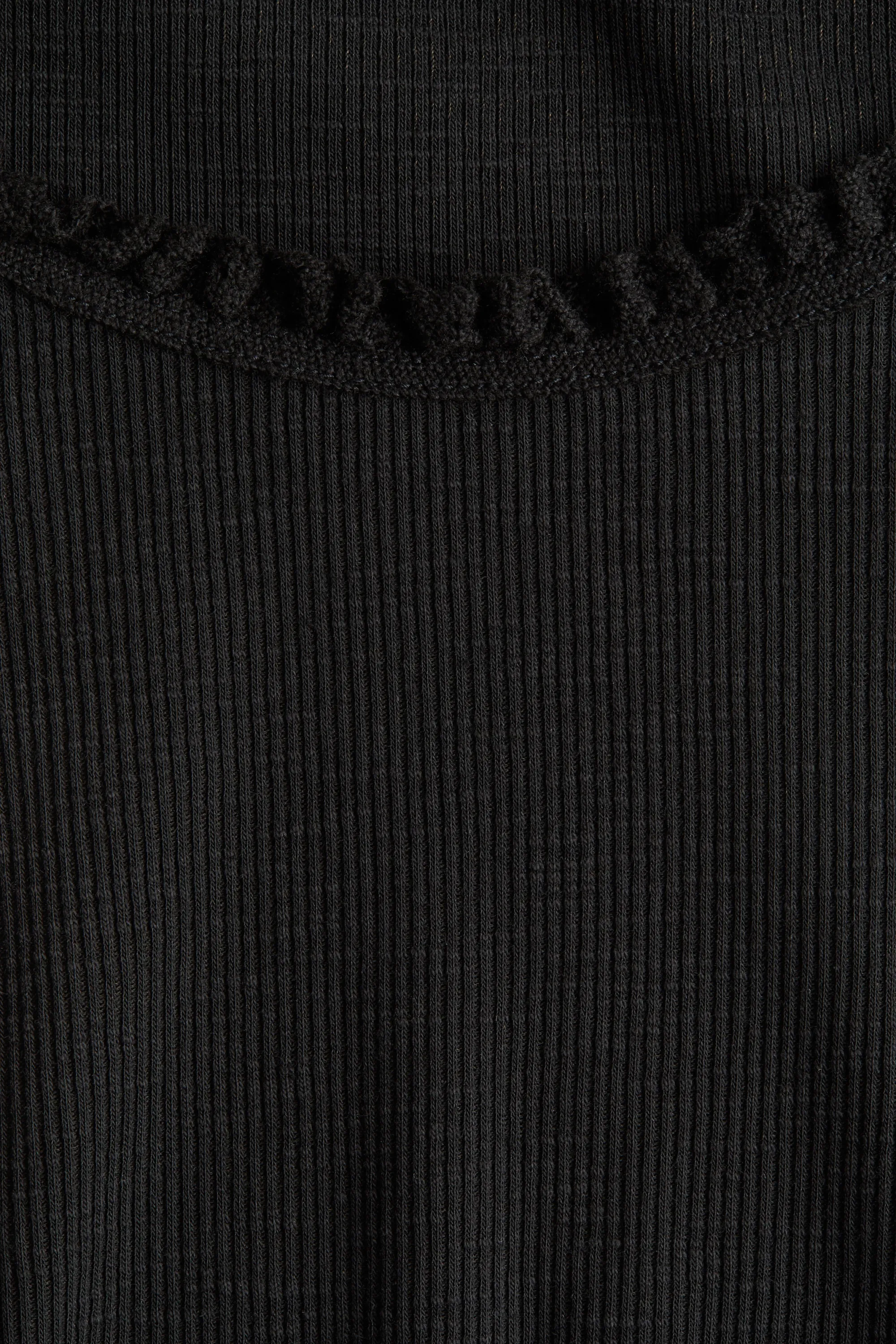 Top avec dentelle - Noir