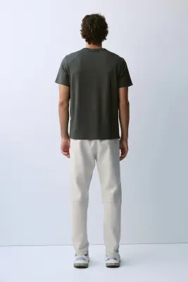 Pantalon jogger de sport Regular Fit DryMove™ - Taupe clair — photo 4