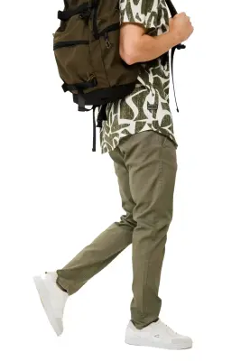 CAMEL ACTIVE CHINO GRANDE LONGUEUR Kaki — photo 4