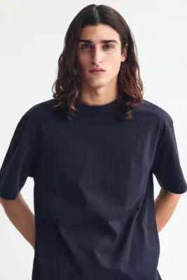 T-shirt Relaxed Fit - Bleu — photo 2