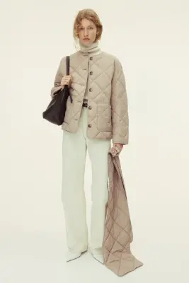 Veste THERMOLITE® matelassée avec écharpe - Beige — photo 1