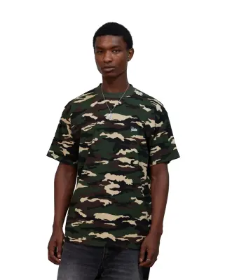 Waffle Script Logo T-Shirt Woodland Camo — photo 2
