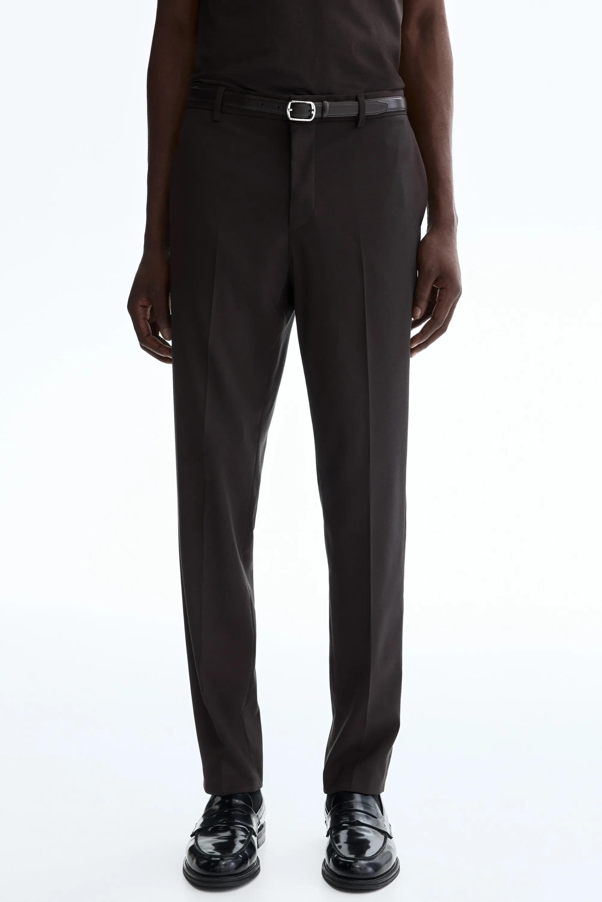 Pantalon de costume Slim Fit - Marron foncé