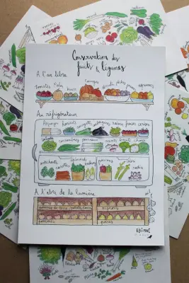 Affiche A5 Conservation Fruits & Légumes – Ellimac Pinson — photo 2