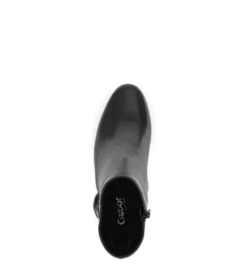 Bottines Gabor 72.827.57 Noires - Cuir Lacets Grande Pointure Femme — photo 3