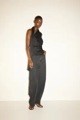 Barrel High Waist Jeans - Noir — photo 1