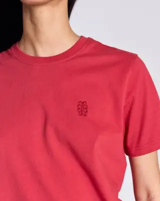 Tee-shirt Bree brodé terracotta — photo 1
