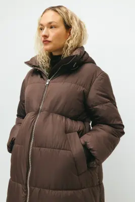 MAMA Veste matelassée - Marron foncé — photo 2