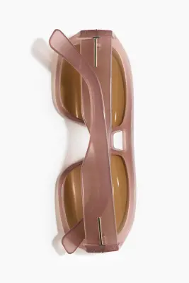 Lunettes de soleil aviateur - Rose ancien clair — photo 3