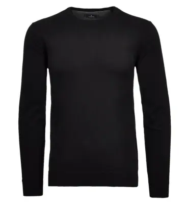 RAGMAN PULL COTON CASHMERE COL ROND Noir — photo 2