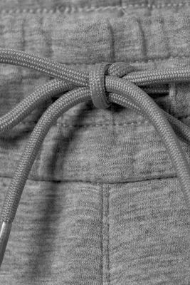 Pantalon en textile façon néoprène Loose Fit - Gris chiné — photo 4
