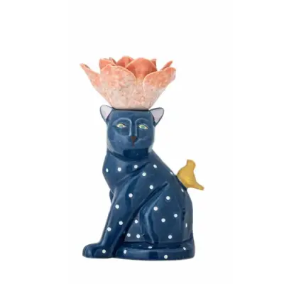 Bougeoir Grand Chat Bleu — photo 1