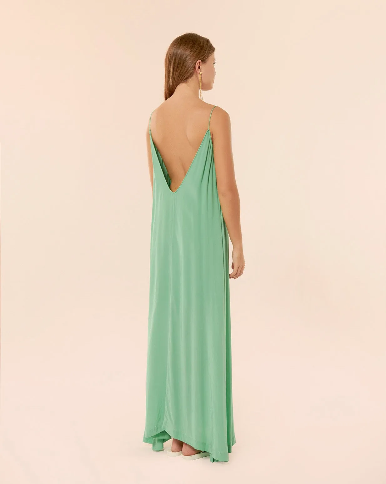 Robe longue Depp testa green – Karma Koma