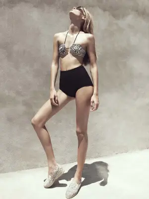 Maillot de bain deux pièces VENICE BEACH et SHIKOKU texturé noir et blanc NEUF Px boutique 213€ Taille 36 — photo 3