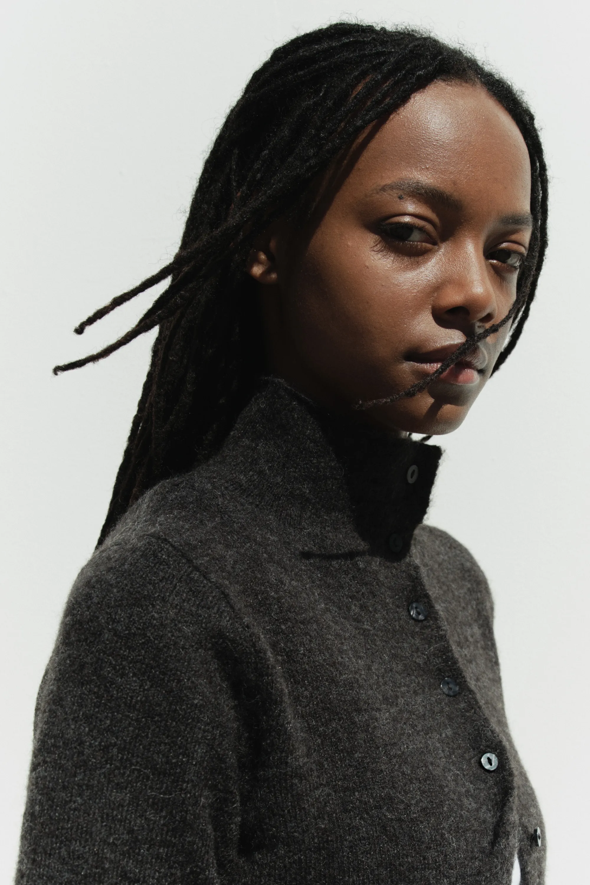 Gilet en maille bouclette - Noir