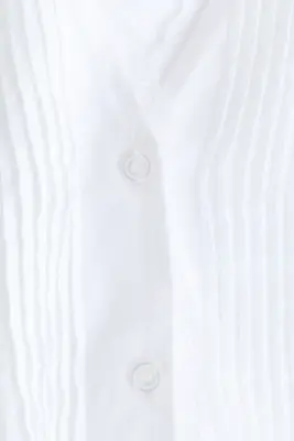 Blouse à plis nervure - Blanc — photo 4
