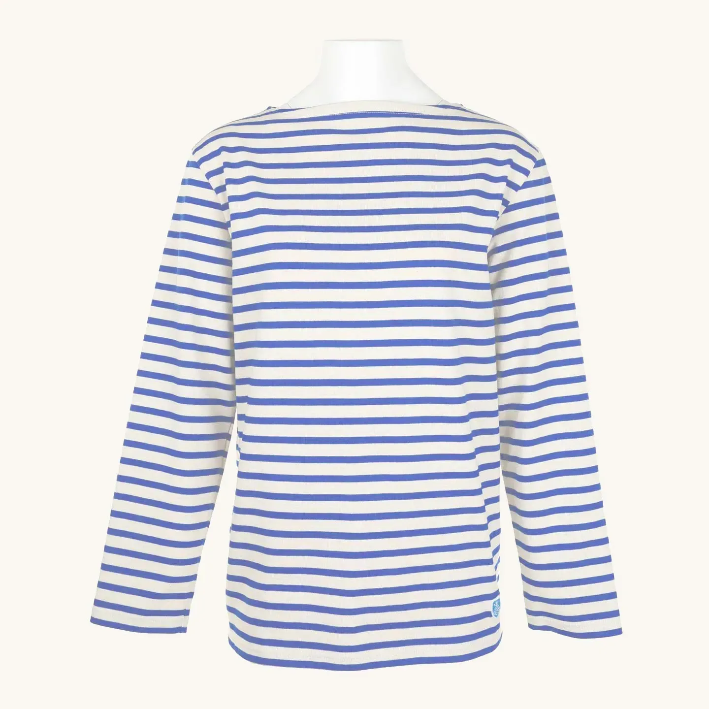 Marinière Ecru / Bleu, mixte