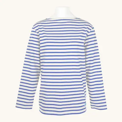 Marinière Ecru / Bleu, mixte — photo 1
