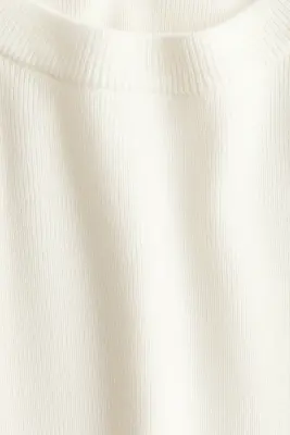 T-shirt en maille - Blanc — photo 4