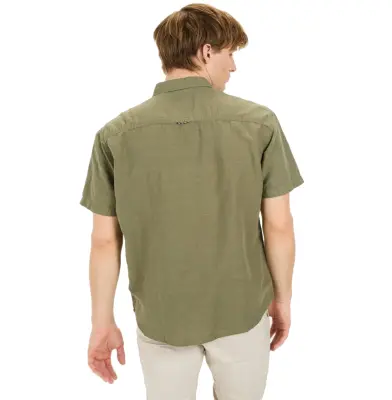 CAMEL ACTIVE CHEMISE LIN Kaki — photo 4