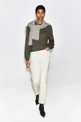 SWEAT EN COTON - BRUN — photo 1