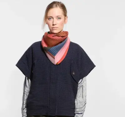 Foulard Op corail kaki- Ma Poésie — photo 2